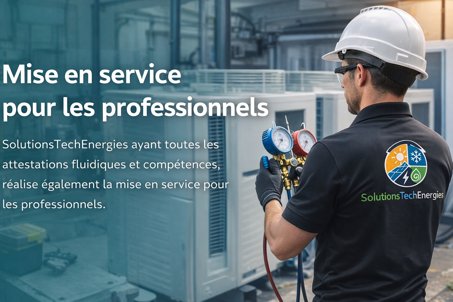 Mise en service climatisation professionnels SolutionsTechEnergies
