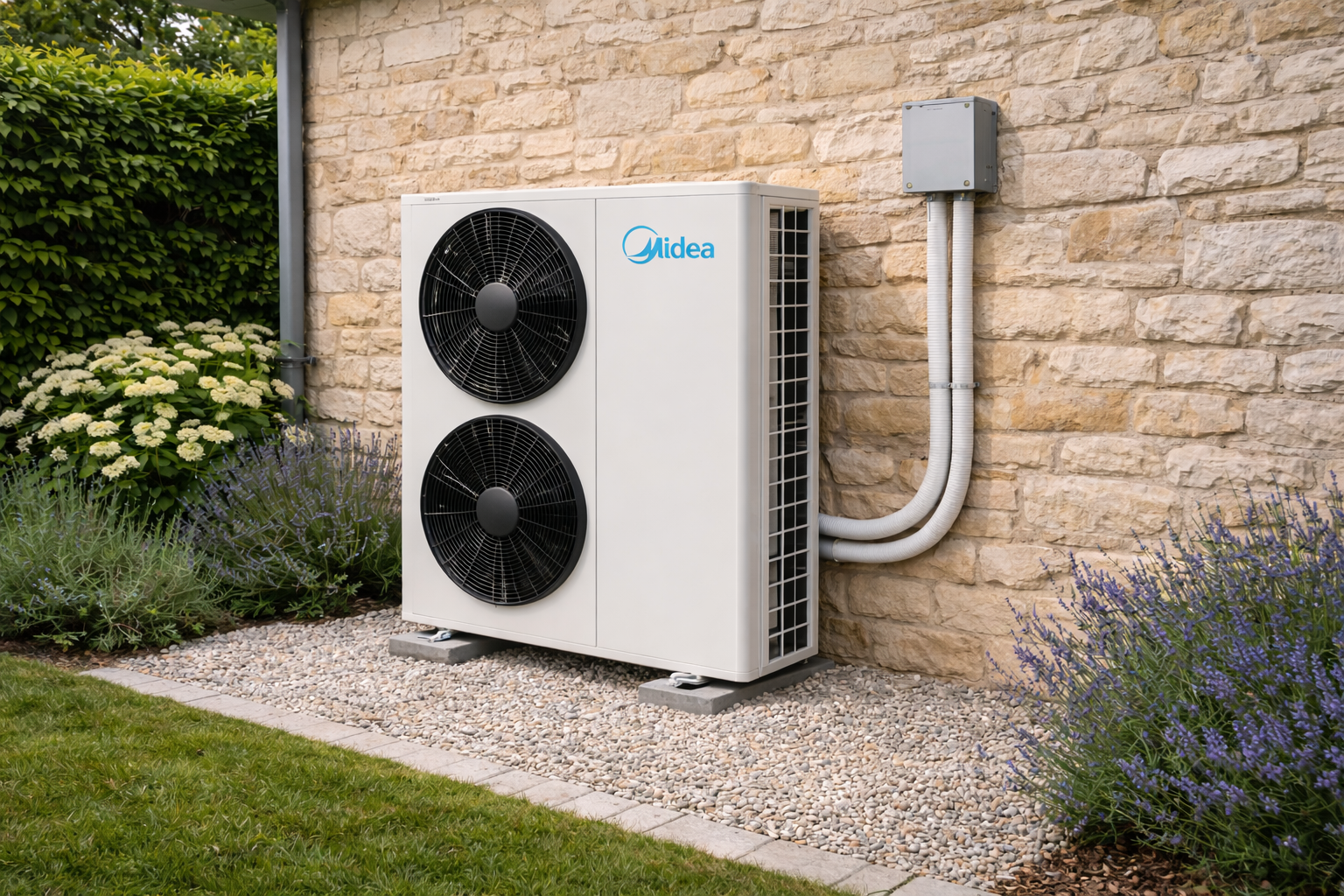 Groupe extérieur pompe à chaleur air eau