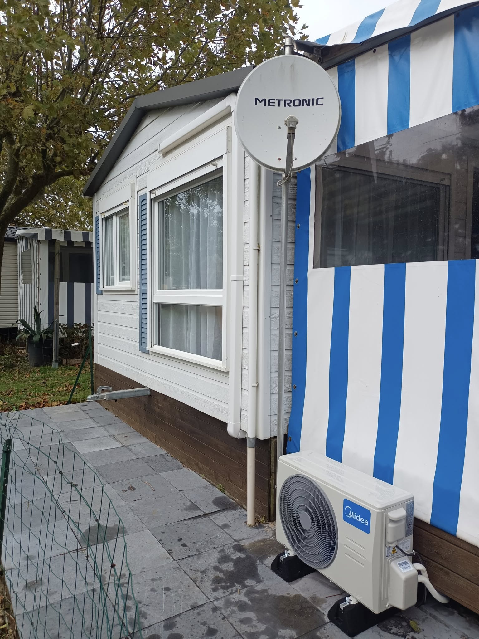 Installation extérieure climatisation mobil-home