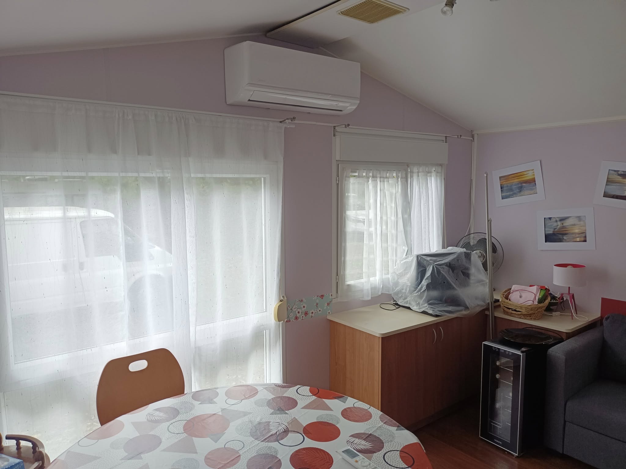 Installation intérieure climatisation mobil-home