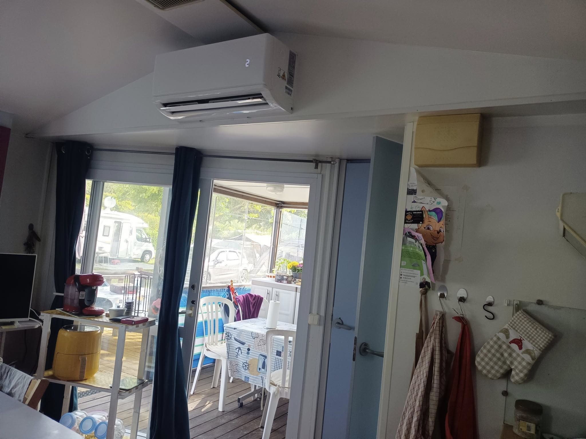 Autre vue intérieure climatisation mobil-home