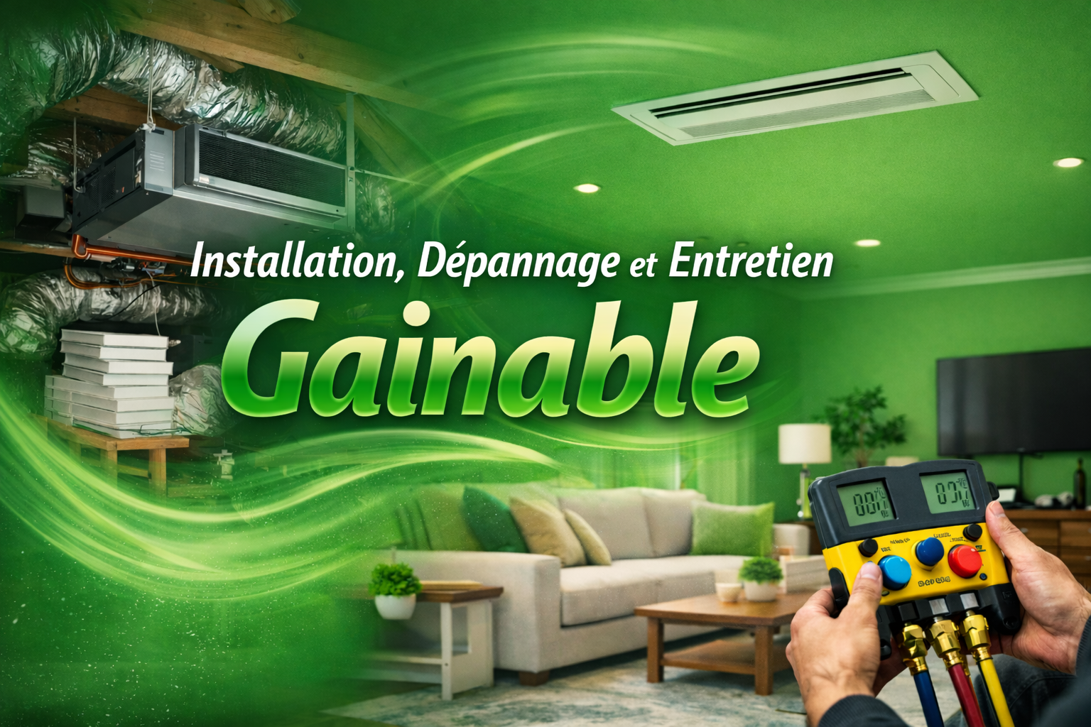 Installation dépannage et entretien gainable