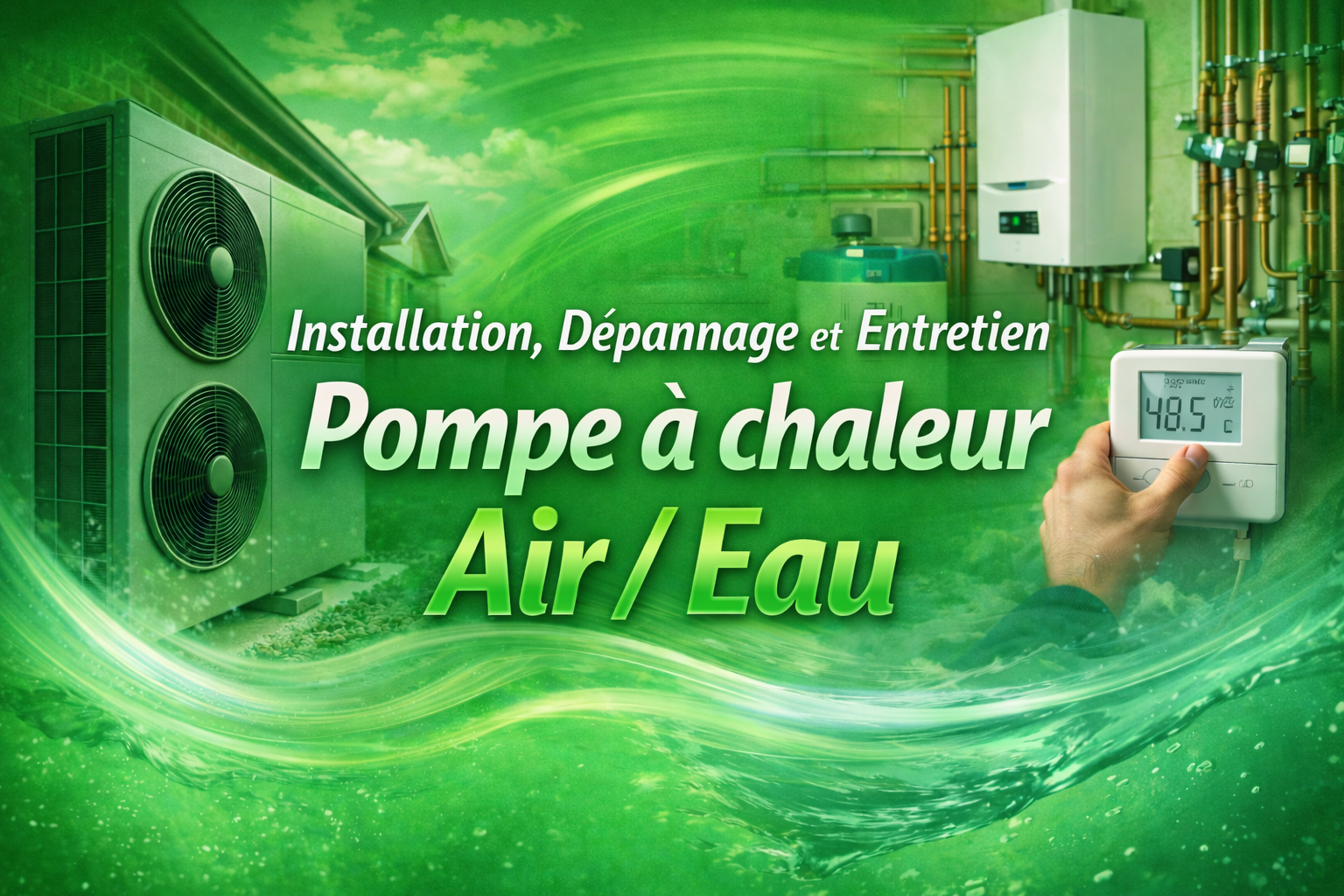 Installation dépannage et entretien pompe à chaleur air eau