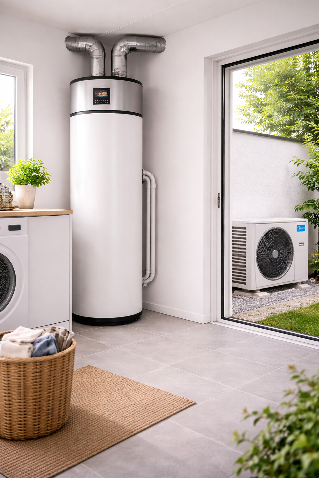 Chauffe-eau thermodynamique avec groupe extérieur