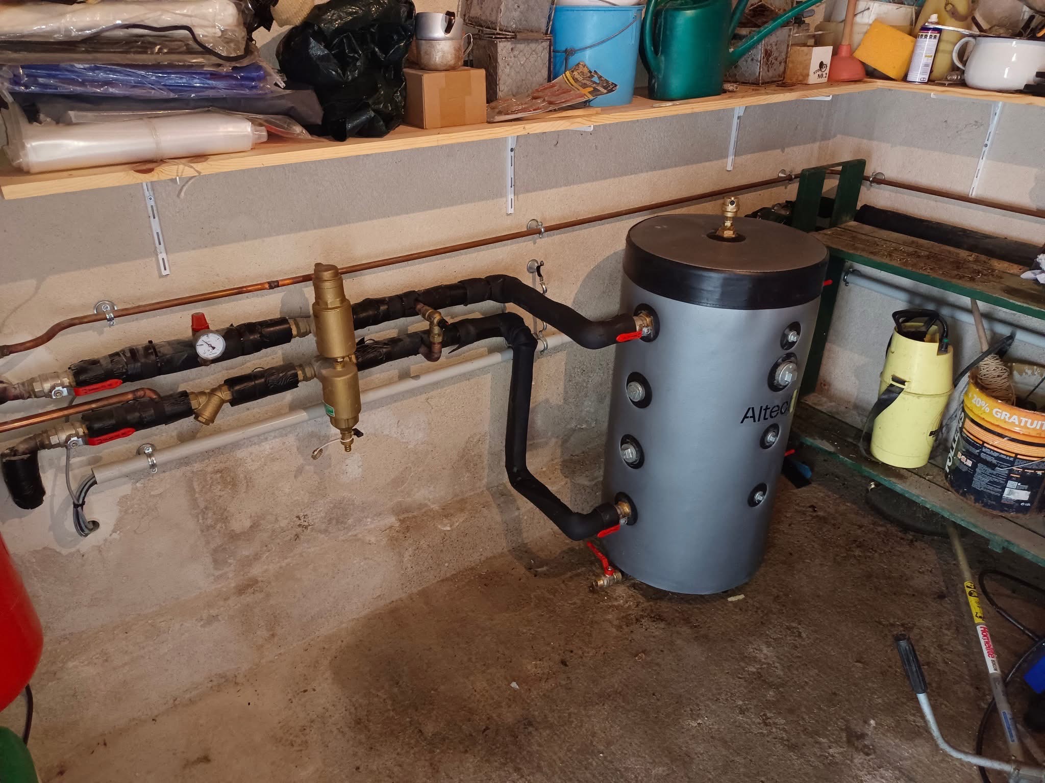 Ballon de découplage installation 2