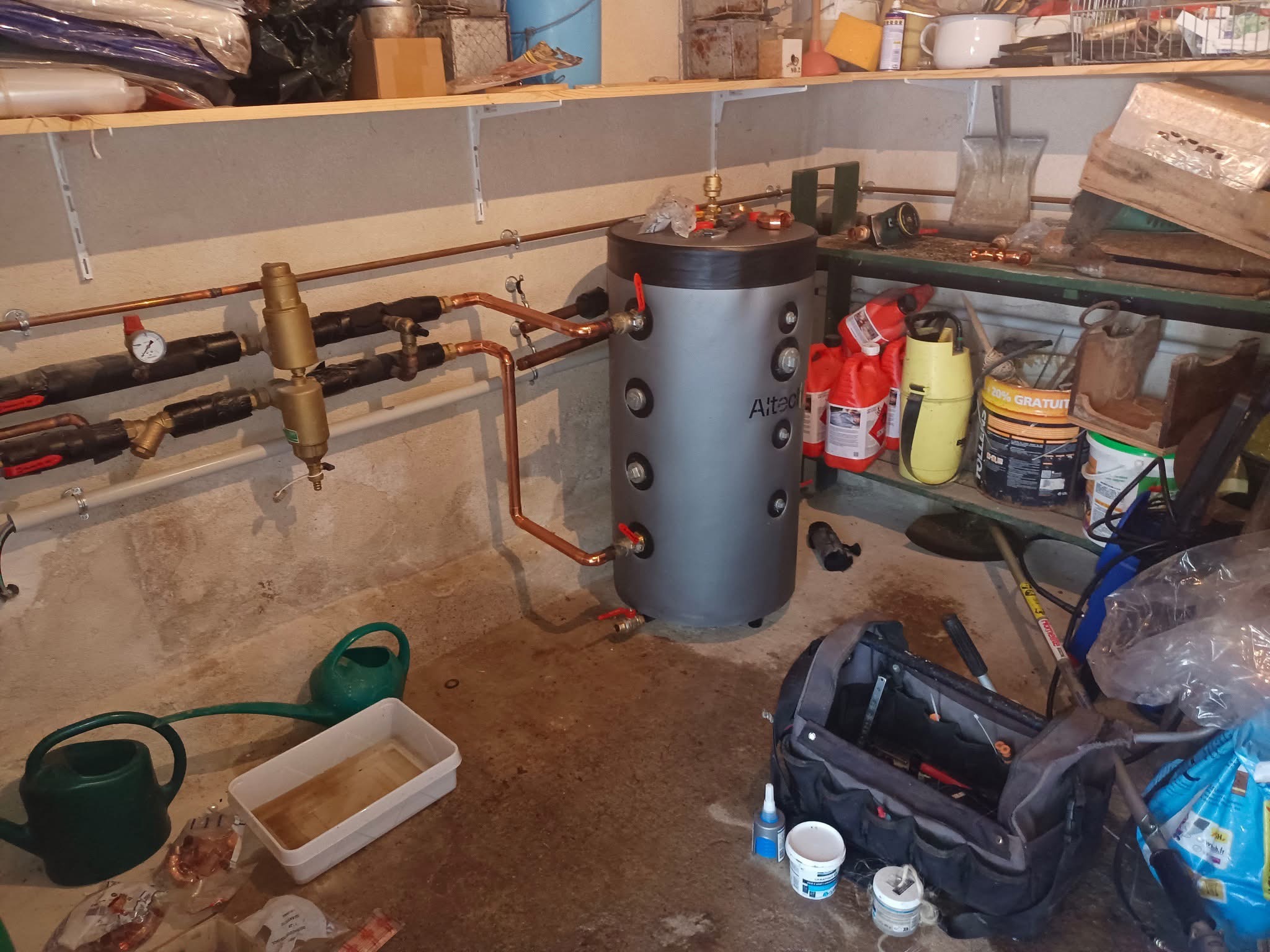 Ballon de découplage installation 1